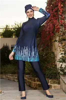 Produktbild von Hasema Burkini, Bademode, Hijab,Badeanzug, Tesettür Mayo, Swimwear A-231