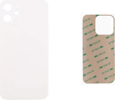 Produktbild von OEM iPhone 12 Akkudeckel Backcover Rückseite Glas Weiß