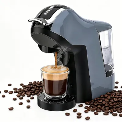 Produktbild von Siebträgermaschine Professionelle Kaffeemaschine 20 Bar 1l Kaffeekanne Edelstahlfilter 4-in-1 Kompakte Espresso-Kaffeemaschine für Barista-Qualität