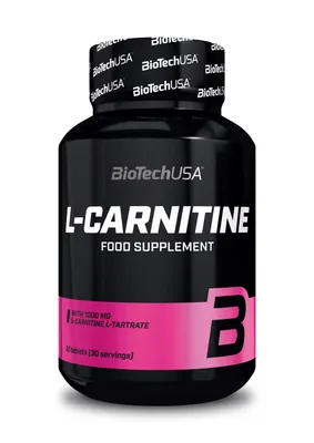 Obrázek produktu pro BioTech USA L-Carnitine 1000 mg 30 tablet / L-Karnitin / L-karnitinov tablety obsahujc 1000 mg l-karnitin tartrtu