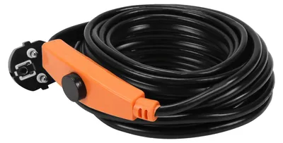 Produktbild von 2m 32W Heizkabel Frostschutz Heizleitung Frostschutzkabel Rohrbegleitheizung selbstregulierend mit Thermostat IP68