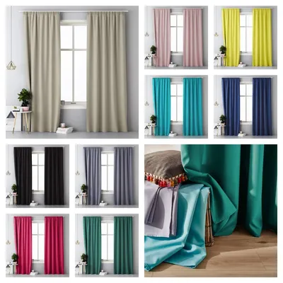 Produktbild von ROOM99 Vorhang mit Kräuselband Aura 140 x 250 cm Schwarz, 1 Stück