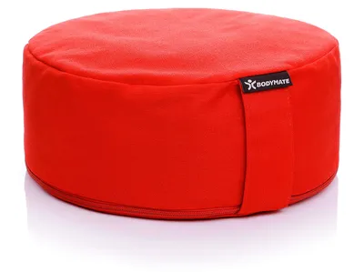 Produktbild von Meditationskissen 31 cm, Buchweizenschalen, waschbarer Bezug 100% Baumwolle, für Yoga