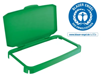 Produktbild von DURABLE Klappdeckel für DURABIN® 60L rechteckig, 1800500020 grün