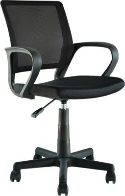 Image de Chaise de bureau ZARNOX – Tissu noir – Accoudoirs – Pivotante – Pieds métal – Design moderne et fonctionnel