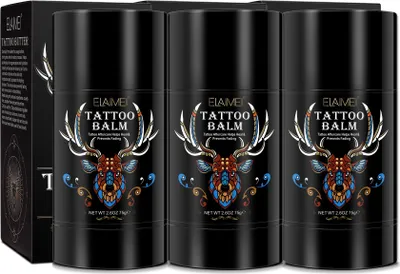 Produktbild von Tattoo-Pflege Tattoo Creme Butter Balsam Aftercare Tätowierung Pflege 3x 75g
