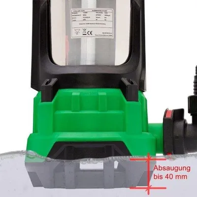 Productafbeelding van Vuilwaterpomp 15.000 l/u met 360° Hoekadapter en 1100 Watt voor Deeltjes tot 25 mm