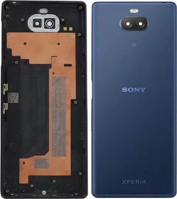 Produktbild von Original Sony Xperia 10 Akkudeckel Backcover Gehäuse Rückseite Blau Gut