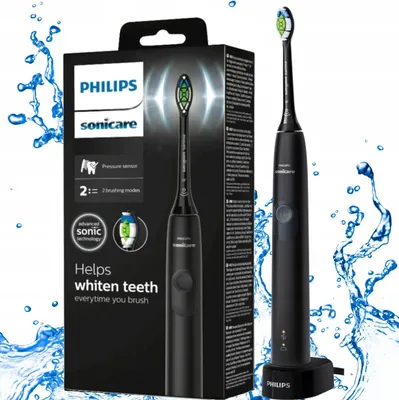 Zdjęcie produktu dla Philips Sonicare 6100 series Series 6100 HX7403/05 Ładowana szczoteczka do zębów, Dorosły, Soniczna szczoteczka do zębów, Delikatny, 62000 ruchów na minutę, Niebieski, 2 min, 4 x 30 sec