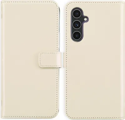 Produktbild von Selencia Echtleder Klapphülle Samsung Galaxy A54 (5G) - Greige