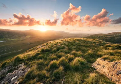Produktbild von Sanders & Sanders Fototapete Berglandschaft Grün und Beige 400 x 280 cm