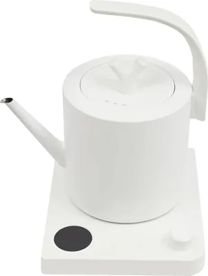 Produktbild von Intelligenter Wasserkocher - Elektrisch - 1,0 l - 1000 W - Edelstahl 304 - LED-Display - Temperatur 40–100 °C - Timer 1–36 h - Weiß