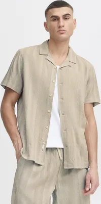 Immagine prodotto di !SOLID SDPAICK Camicia da uomo in lino, maniche corte, misto lino, vestibilità regolare
