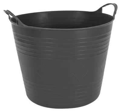 Produktbild von Excellent Houseware flexibler Waschekorb - schwarz - 27 Liter - Kunststoff - 42 x 40 x 35 cm