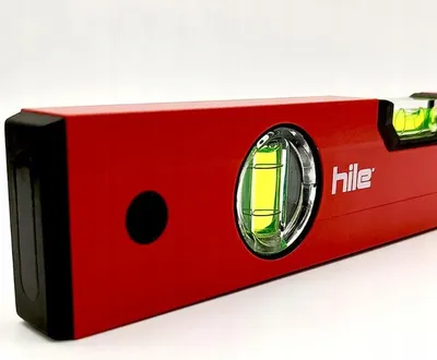 Image de Niveau à bulle en aluminium Hile PRO, niveau à bulle de 60 cm