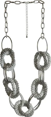 Produktbild von Steuer Modeschmuck Collier Metall 69cm silber 445050132