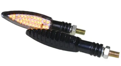 Productafbeelding van Motorfiets LED knipperlicht, speerpuntmodel, zwart, helder