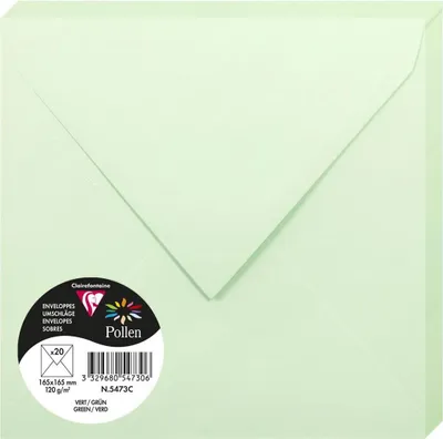 Produktbild von Clairefontaine Umschläge 165x165 grün