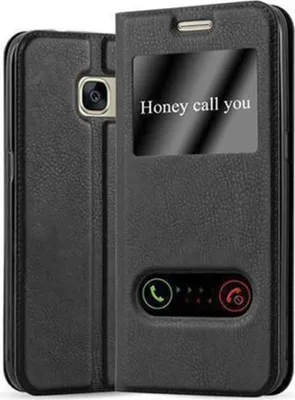 Produktbild von Cadorabo Schutzhülle für Samsung Galaxy S7 Hülle in Schwarz Handyhülle Book Case Cover Etui