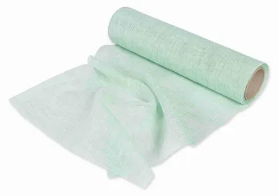 Produktbild von 4m Dekostoff Leinenoptik B30cm Tischläufer Tischband Leinen Deko Stoff Stoffband, Farbe:mint