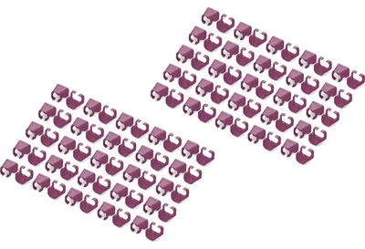 Produktbild von DIGITUS Farbclips für Patchkabel 100Stk. Magenta