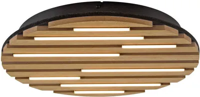 Produktbild von JUST LIGHT LED Deckenlampe AKUSTIK Akustikpanel mit Echtholzfurnier Eiche Wohnzimmer, Esszimmer, Flur, Küche, Büro, Schlafzimmer
