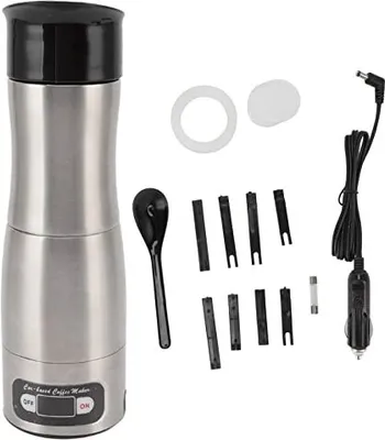 Produktbild von Tragbare Espressomaschine,plplaaoo Kaffeemaschine,Espressomaschine,Handkaffeemaschine,Automatische Mini-Kaffeemaschine für Autogebrauch mit 12V 24V