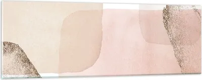 Produktbild von Bilder auf glas - Einteilig - Abstraktion Modern Pastell - 90x30cm - Glasbilder - Wandbilder - Bilder - zum Aufhängen bereit - Wanddekoration aus Glas - Glas Bilder - Wandbild auf Glas - GAB90x30-4618