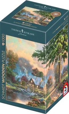 Produktbild von Holzpuzzle Thomas Kinkade Studios: Am alten Mühlenbach (1000 Teile)