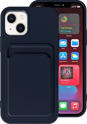 Produktbild von König Design Hülle kompatibel mit Apple iPhone 14 Plus Kunststoff Soft Handyhülle - Handy Case Blau