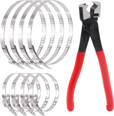 Produktbild von Schlauchklemmenzangen Set, 9-teilig, Edelstahl, für Wartung und Reparatur