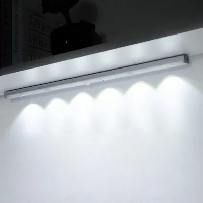 Produktbild von 50cm LED Unterbauleuchte Dimmbar Aufladbar Lichtleiste mit Bewegungssensor Schranklicht Küchenleuchte, Kaltweiß