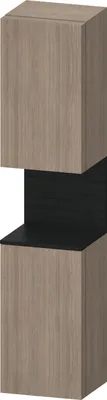 Image de Duravit Collection One Armoire haute, charnières à droite, 400x360x1760mm, niche chêne noir, QA1346R16350010