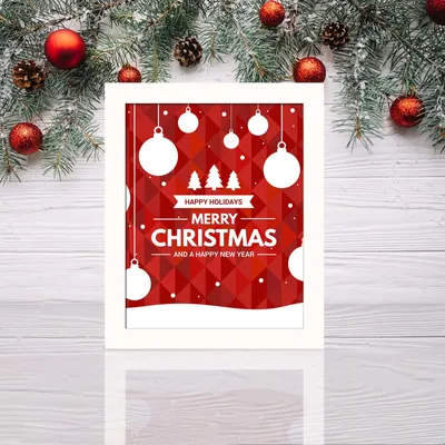 Produktbild von Wallity, BCTNOEL- CST2044, Bunt, Leinwandbilder, 23,5 x 28,5 cm, Gemälde: 100% MDF (Dicke: 2