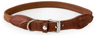 Produktbild von Das Lederband Hundehalsband rundgenäht Dublin Mocca, Länge: 50 cm