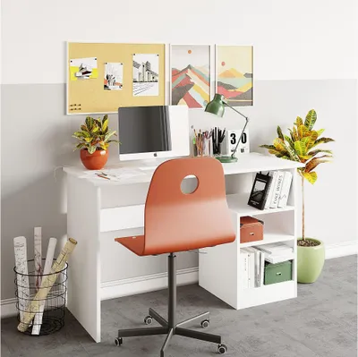 Produktbild von Skye Decor, Bahar - White, Schreibtische, Weiß, 120 x 74 x 50 cm
