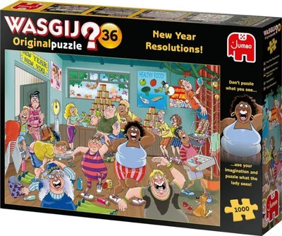 Produktbild von Wasgij Original 36 - Gute Vorsätze fürs neue Jahr! - 1000 Teile, 1000 Stück(e), Comics, 12 Jahr(e)
