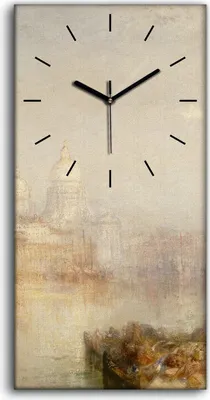 Produktbild von Küche Wohnzimmer Wand Leinwand Uhr Geräuschlos 30x60 Landschafts Architektur - schwarze Hände