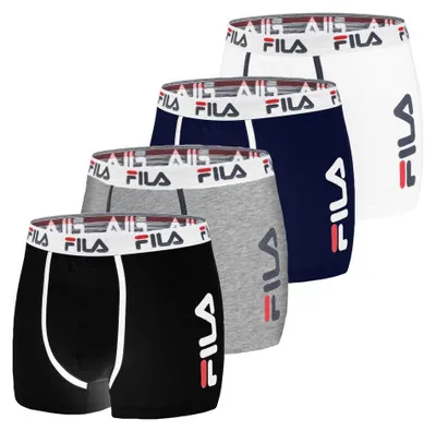 Productafbeelding van Herren boxershorts, katoen, onderbroeken voor heren, 4-pack, grijs (maat S)