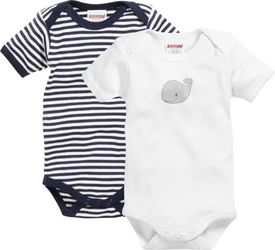 Obrázok produktu pre Playshoes 2-pack body 1/4 rukáv veľryba veľkosť 50/56 navy