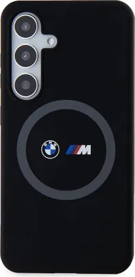 Produktbild von BMW M Silikon bedruckter Ring MagSafe Hlle fr Samsung Galaxy S24, schwarz