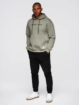 Produktbild von Ombre Clothing Herren-Kapuzenpullover mit Kapuze Shakewn khaki L