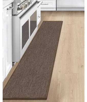 Obrázok produktu pre Podlahová rohož do kuchyne, 43x200 cm, hnedá, obdĺžnikový tvar, polyester, protišmyková