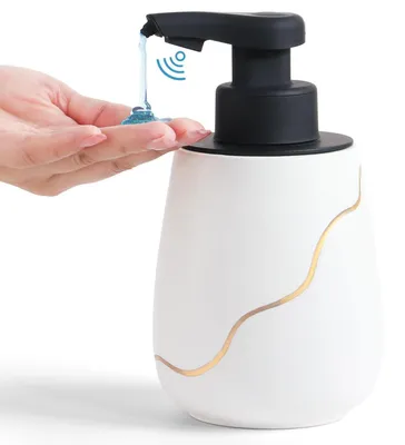 Image de Distributeur de savon automatique avec capteur infrarouge, rechargeable, 500 ml, blanc