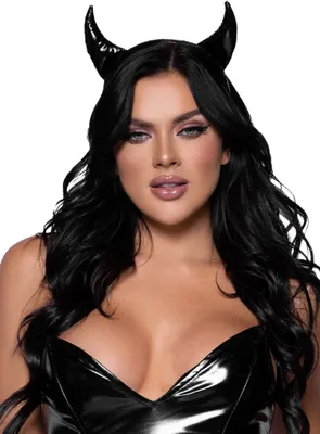 Produktbild von Teufelshörner schwarz Kostüm Zubehör Fasching Karneval