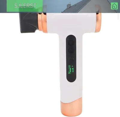 Produktbild von Tragbarer Haartrockner, kabelloser Haartrockner, 15000 mAh, USB-aufladbar, tragbares Gerät, Weiß