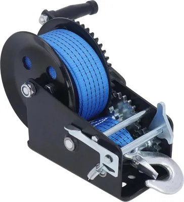 Immagine prodotto di Verricello manuale - Verricello manuale per rimorchi barche - Forza di trazione 1450 kg - Cricchetto a 2 vie - Impugnatura antiscivolo - Acciaio legato