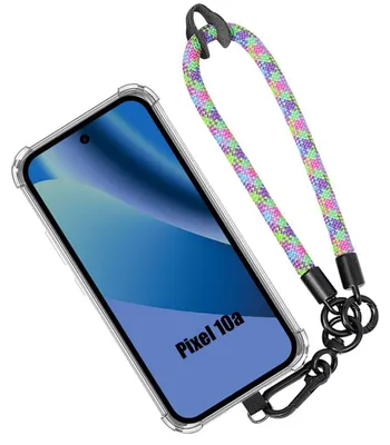 Image de Coque pour Google Pixel 10a, Protection Antichoc Transparente avec Bracelet Détachable