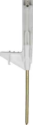 Produktbild von horizont Weidezaunpfähle 108cm, Kunststoffpahl mit Ösen für Bänder, Seile, Litzen, 5 Stück, weiß