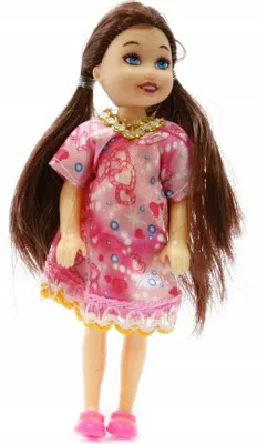 Imagen del producto de Mini muñeca con espejo, 14 cm - Ropa y cabello de colores - Diversión para niñas